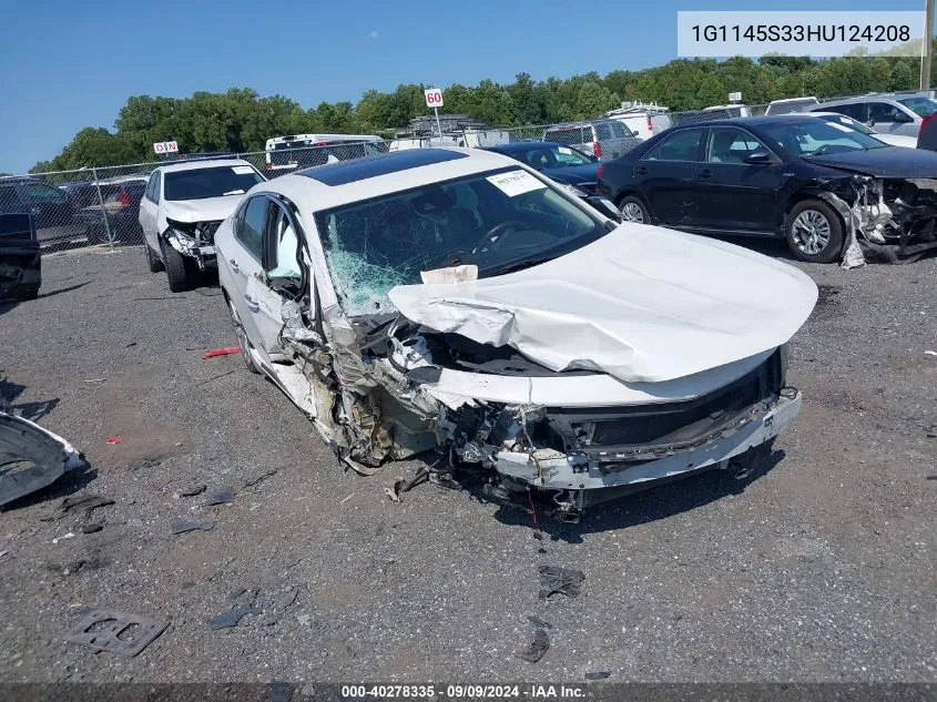 1G1145S33HU124208 2017 Chevrolet Impala 2Lz