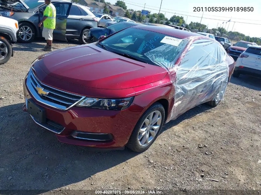 2G1105S39H9189850 2017 Chevrolet Impala 1Lt