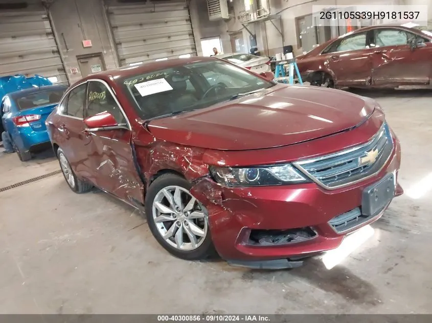 2G1105S39H9181537 2017 Chevrolet Impala Lt