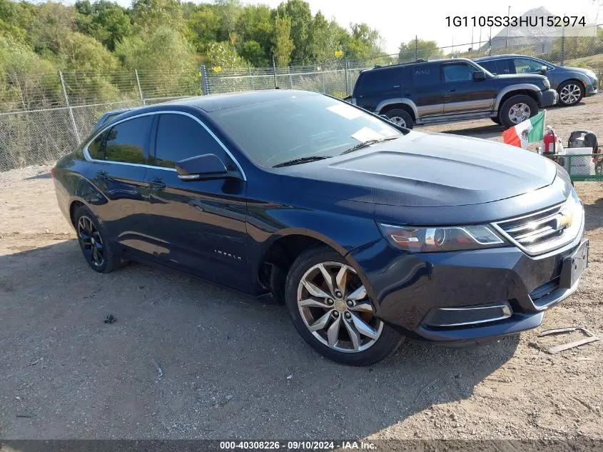 1G1105S33HU152974 2017 Chevrolet Impala 1Lt