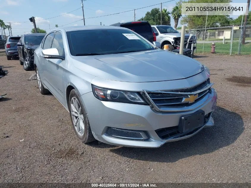 2017 Chevrolet Impala Lt VIN: 2G1105S34H9159641 Lot: 40325604