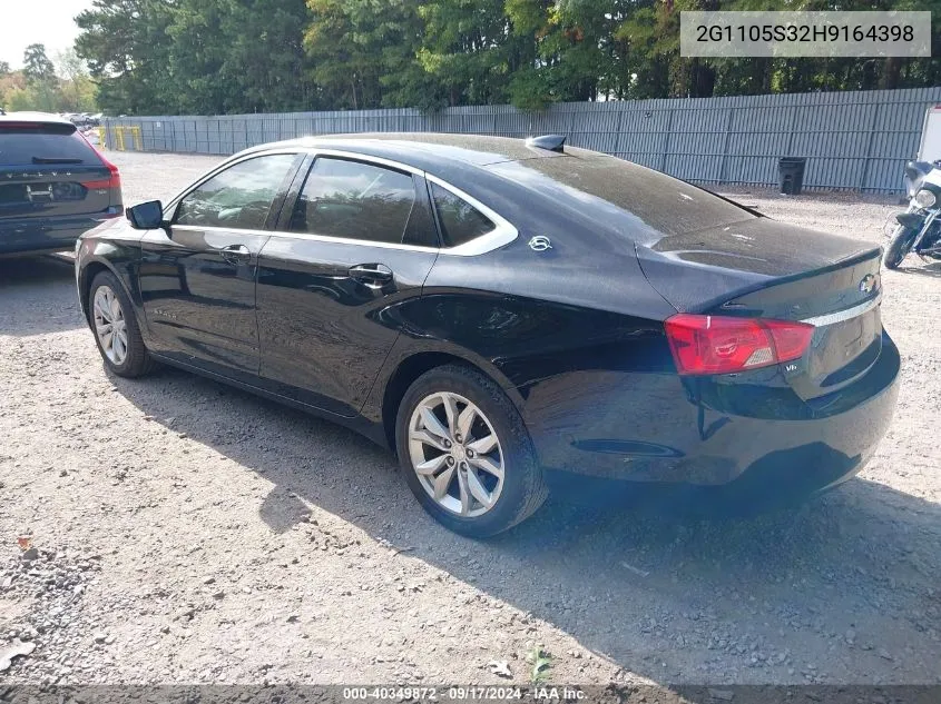 2G1105S32H9164398 2017 Chevrolet Impala 1Lt