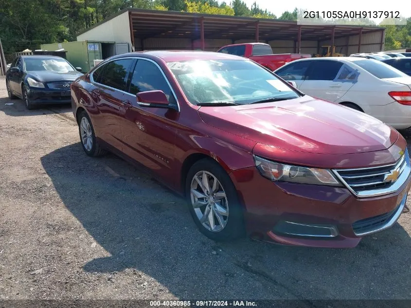 2017 Chevrolet Impala 1Lt VIN: 2G1105SA0H9137912 Lot: 40360985