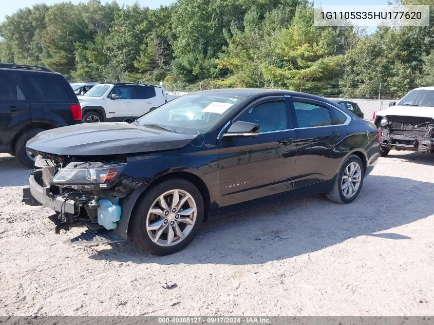 2017 Chevrolet Impala 1Lt VIN: 1G1105S35HU177620 Lot: 40365127