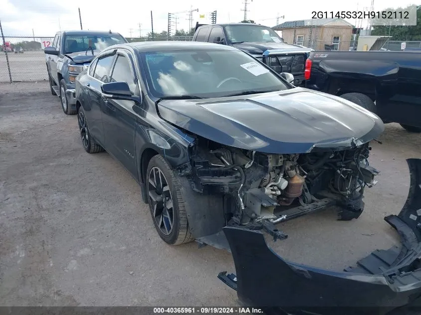 2G1145S32H9152112 2017 Chevrolet Impala 2Lz