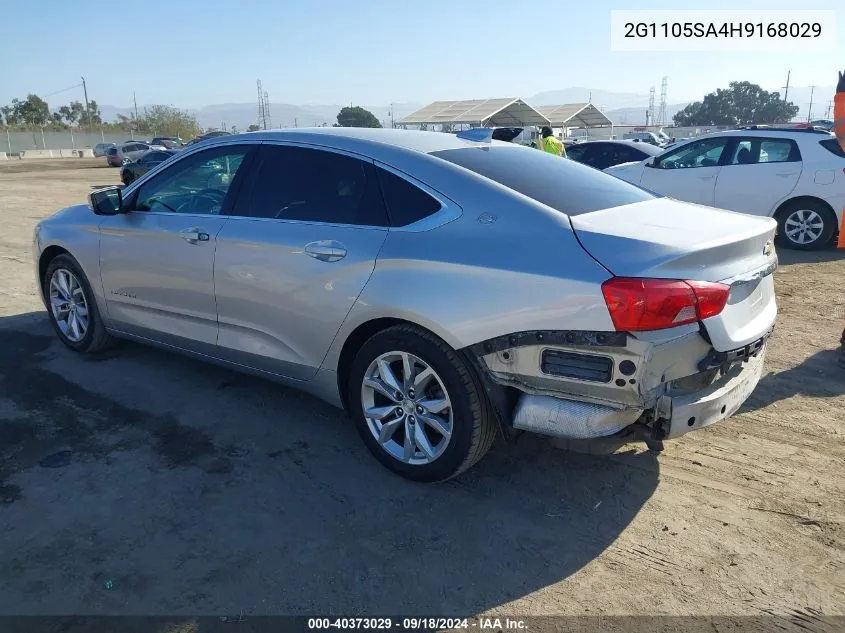 2017 Chevrolet Impala 1Lt VIN: 2G1105SA4H9168029 Lot: 40373029