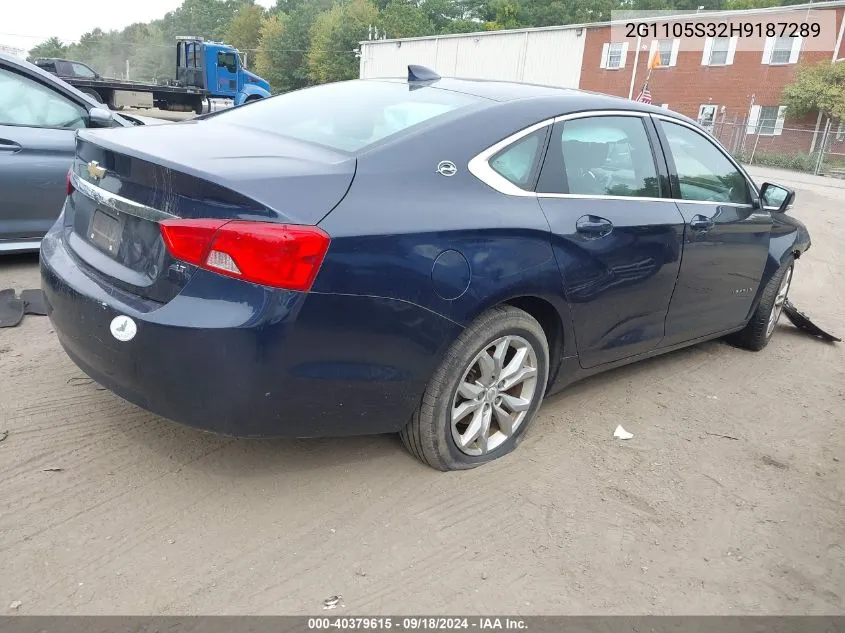 2G1105S32H9187289 2017 Chevrolet Impala 1Lt