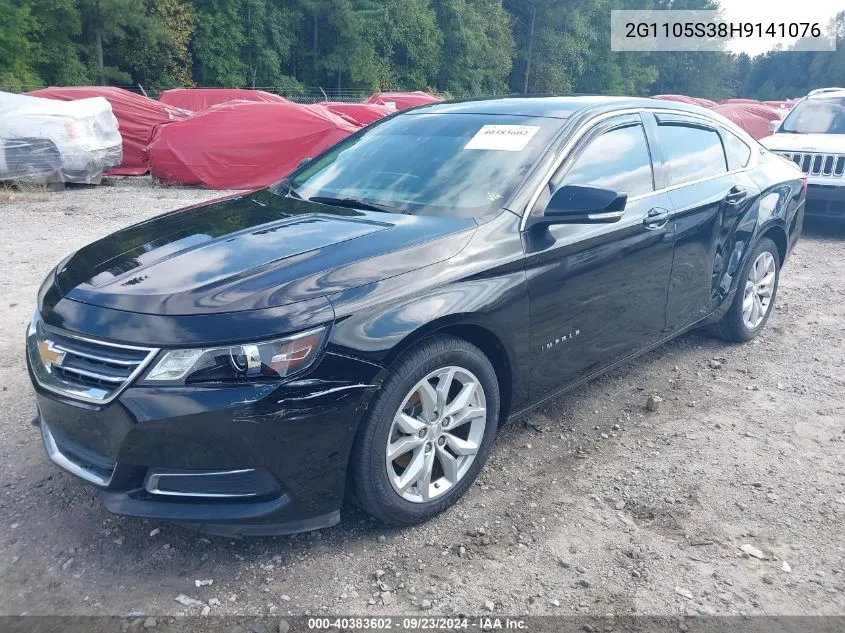 2017 Chevrolet Impala 1Lt VIN: 2G1105S38H9141076 Lot: 40383602