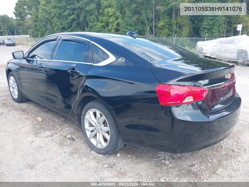 2G1105S38H9141076 2017 Chevrolet Impala 1Lt