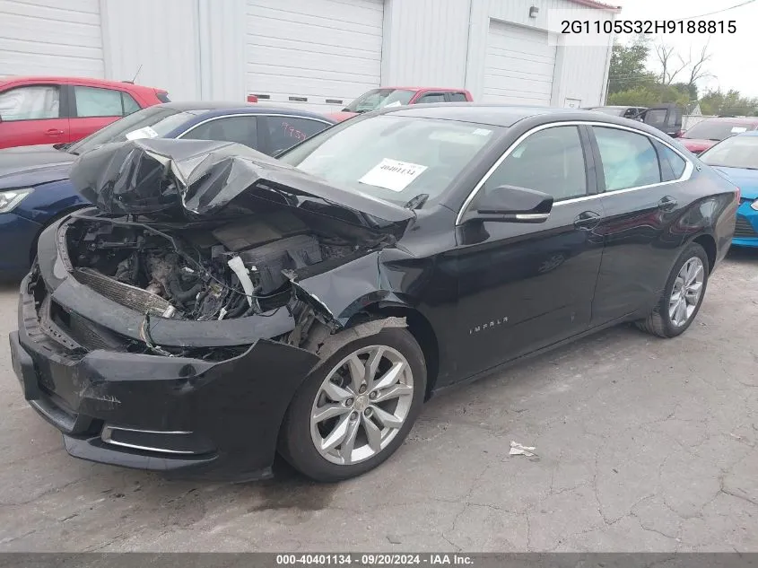 2G1105S32H9188815 2017 Chevrolet Impala 1Lt