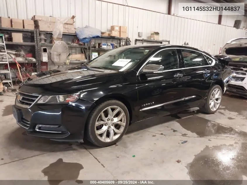 1G1145S32HU144837 2017 Chevrolet Impala 2Lz