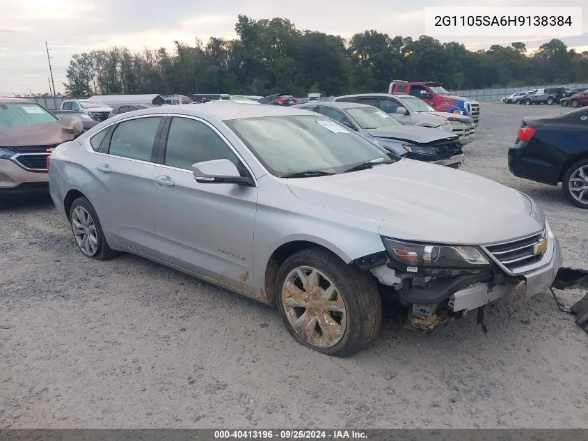 2017 Chevrolet Impala 1Lt VIN: 2G1105SA6H9138384 Lot: 40413196