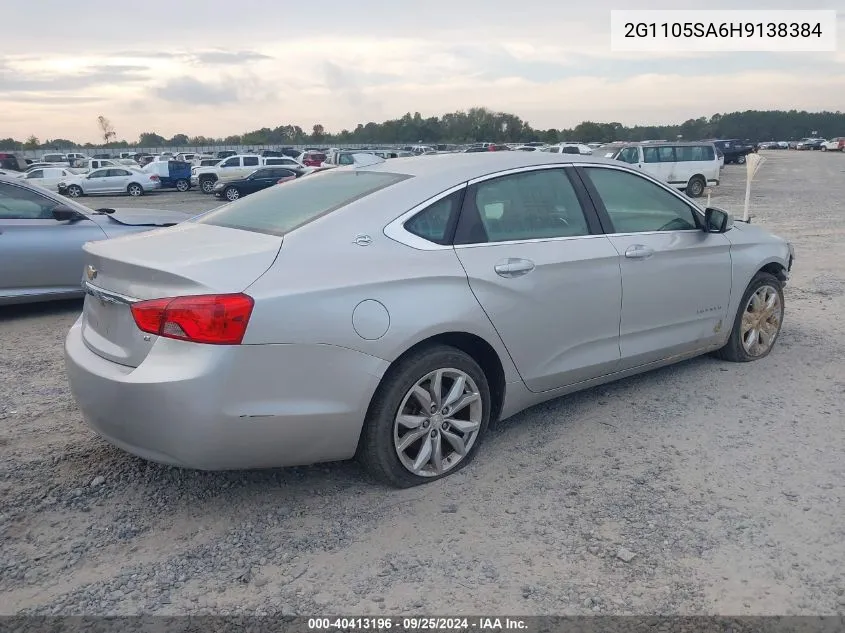 2G1105SA6H9138384 2017 Chevrolet Impala 1Lt