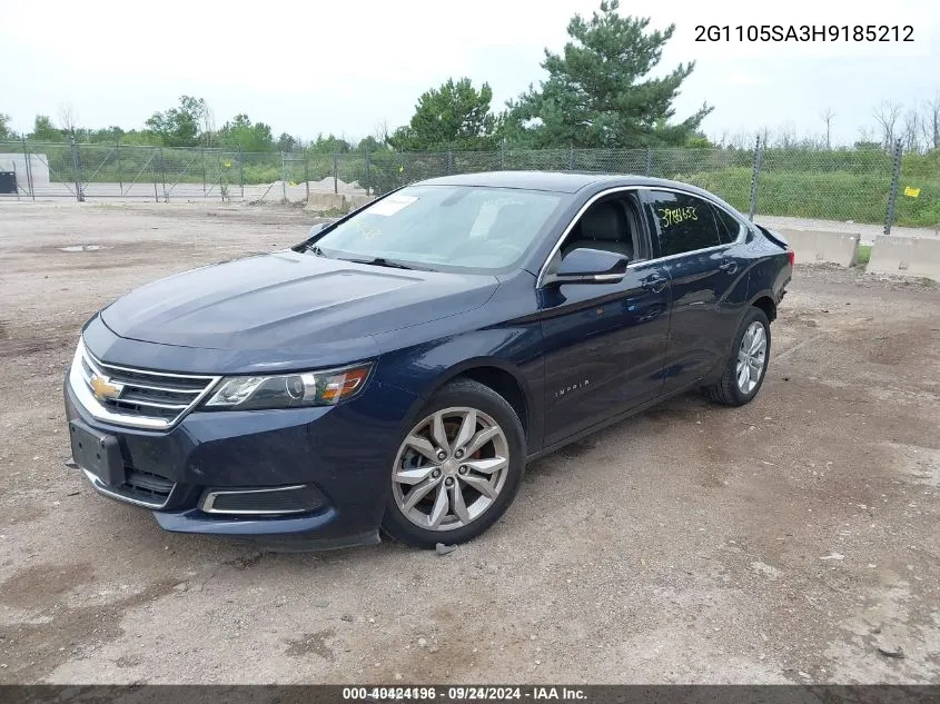 2G1105SA3H9185212 2017 Chevrolet Impala 1Lt