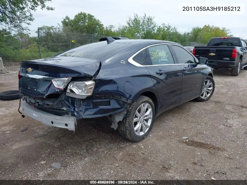 2G1105SA3H9185212 2017 Chevrolet Impala 1Lt