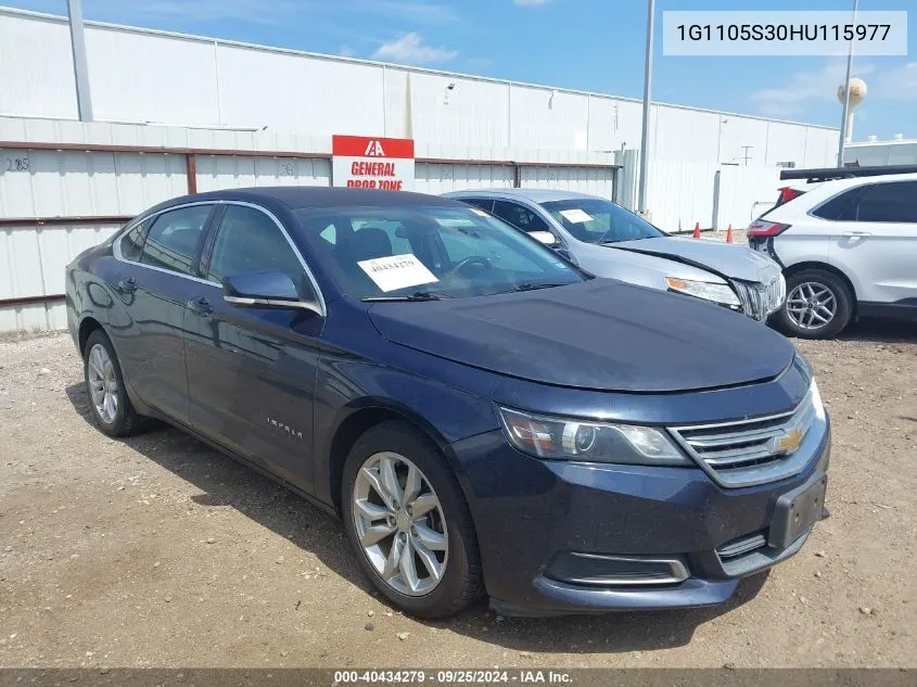 2017 Chevrolet Impala 1Lt VIN: 1G1105S30HU115977 Lot: 40434279