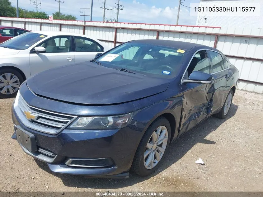 1G1105S30HU115977 2017 Chevrolet Impala 1Lt