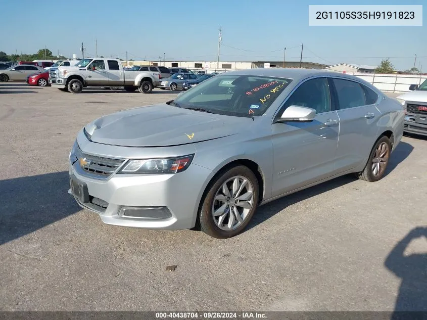 2G1105S35H9191823 2017 Chevrolet Impala 1Lt