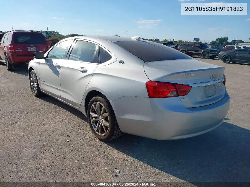 2017 Chevrolet Impala 1Lt VIN: 2G1105S35H9191823 Lot: 40438704