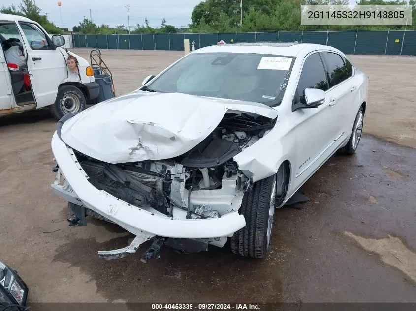 2G1145S32H9148805 2017 Chevrolet Impala 2Lz