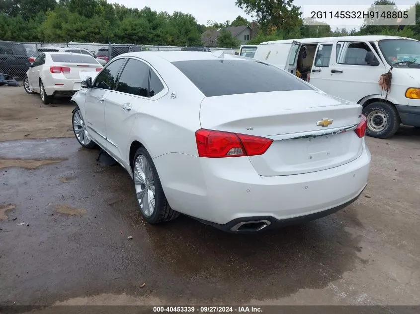 2G1145S32H9148805 2017 Chevrolet Impala 2Lz