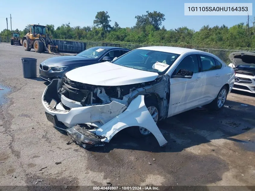 1G1105SA0HU164353 2017 Chevrolet Impala 1Lt