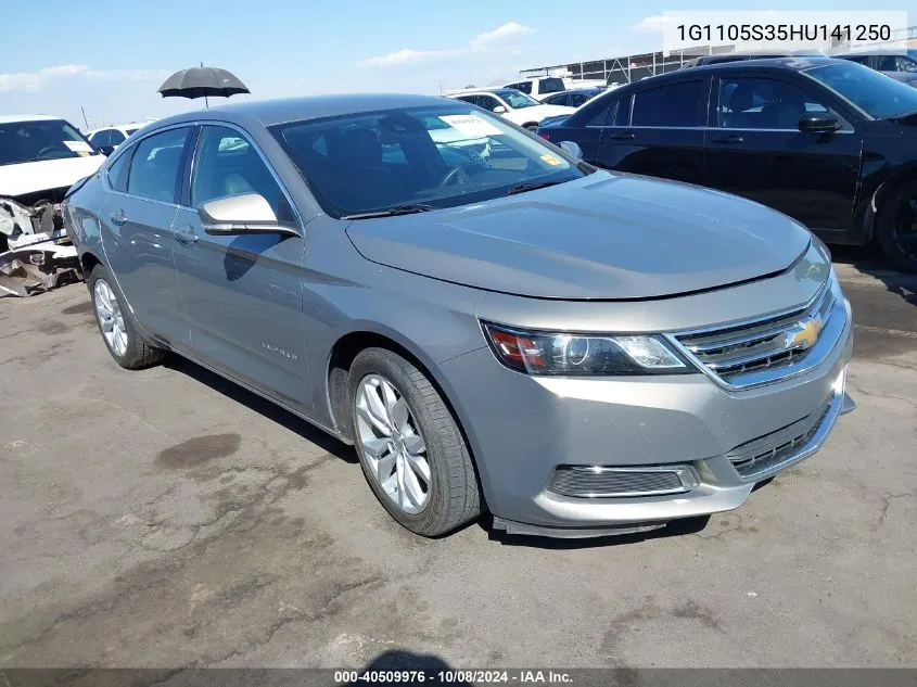 1G1105S35HU141250 2017 Chevrolet Impala 1Lt