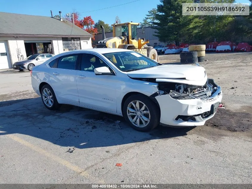 2017 Chevrolet Impala Lt VIN: 2G1105S39H9186592 Lot: 40518432