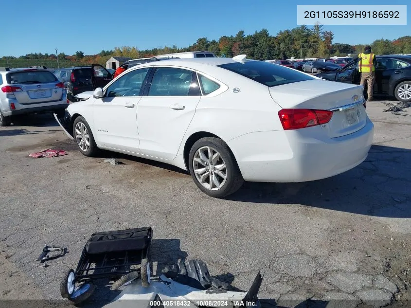 2G1105S39H9186592 2017 Chevrolet Impala Lt