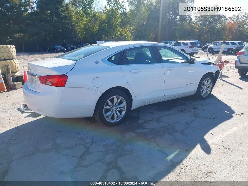 2G1105S39H9186592 2017 Chevrolet Impala Lt