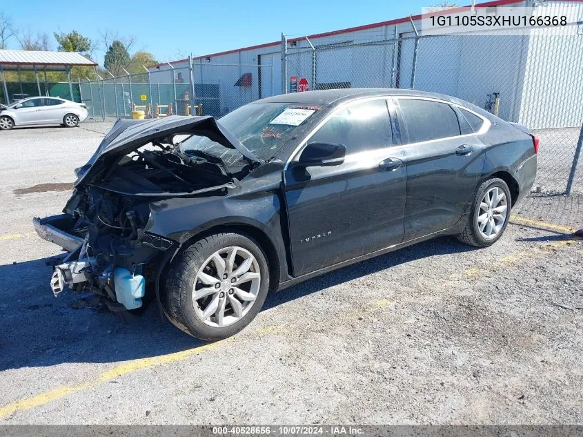 2017 Chevrolet Impala 1Lt VIN: 1G1105S3XHU166368 Lot: 40528656