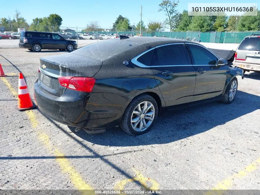 2017 Chevrolet Impala 1Lt VIN: 1G1105S3XHU166368 Lot: 40528656