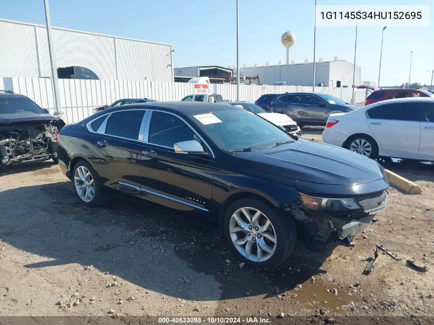 1G1145S34HU152695 2017 Chevrolet Impala 2Lz