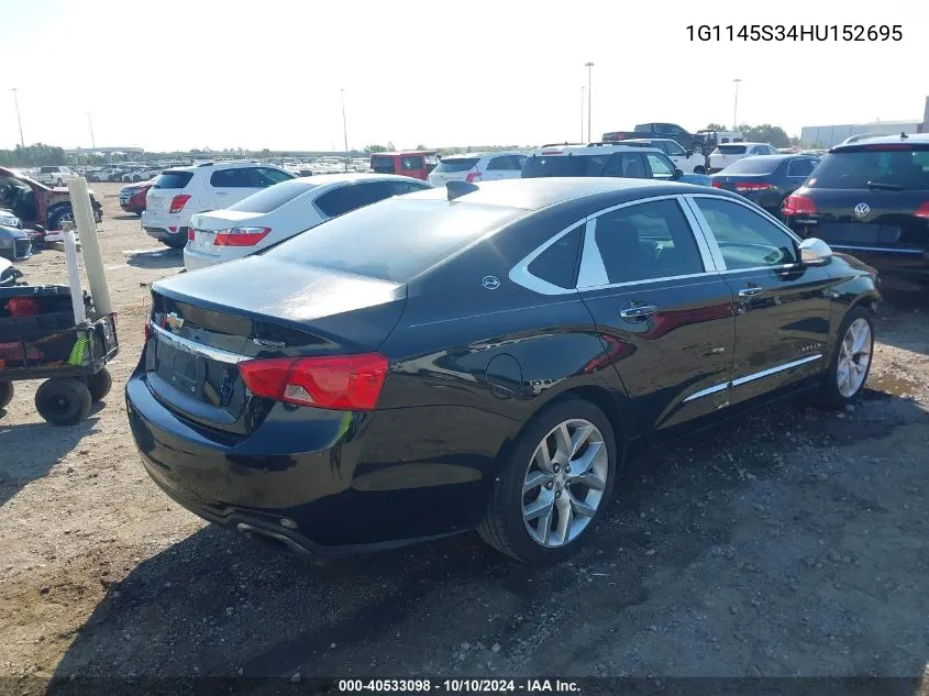 1G1145S34HU152695 2017 Chevrolet Impala 2Lz