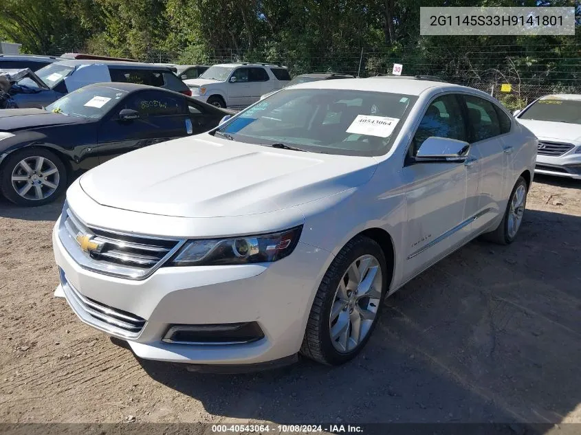 2G1145S33H9141801 2017 Chevrolet Impala Premier