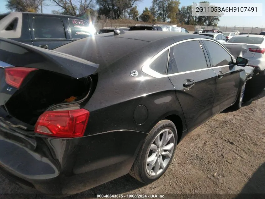 2017 Chevrolet Impala 1Lt VIN: 2G1105SA6H9107491 Lot: 40543575