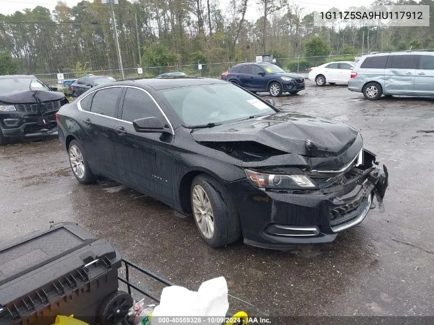 2017 Chevrolet Impala Ls VIN: 1G11Z5SA9HU117912 Lot: 40559328