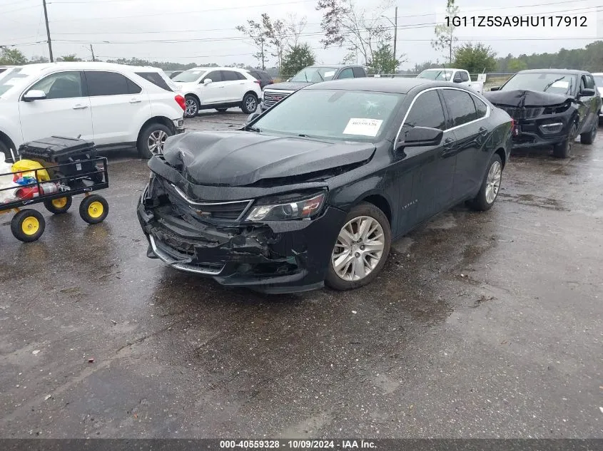 1G11Z5SA9HU117912 2017 Chevrolet Impala Ls