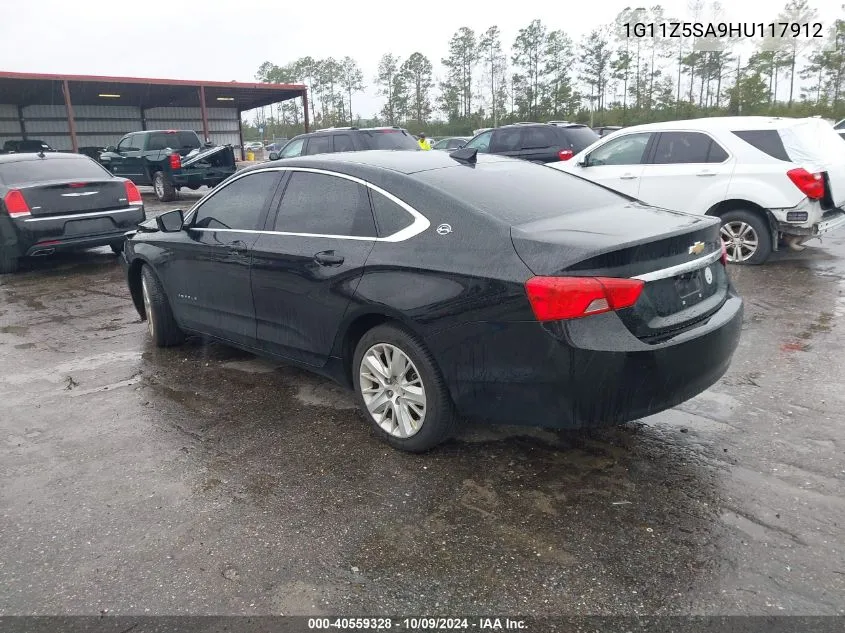 1G11Z5SA9HU117912 2017 Chevrolet Impala Ls