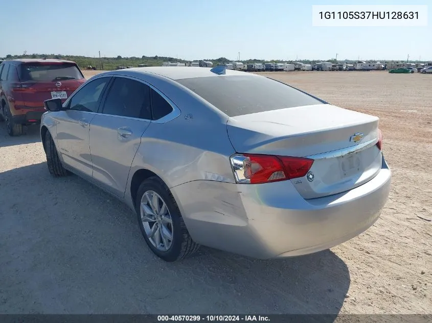 2017 Chevrolet Impala 1Lt VIN: 1G1105S37HU128631 Lot: 40570299