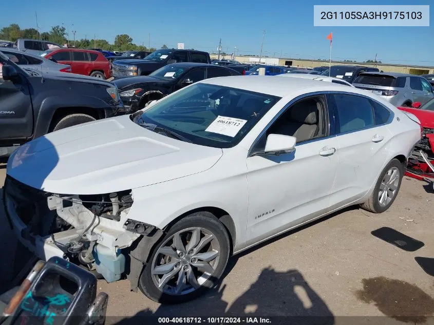 2G1105SA3H9175103 2017 Chevrolet Impala 1Lt