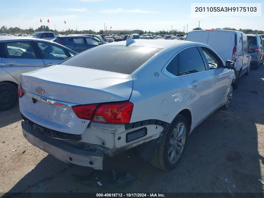 2G1105SA3H9175103 2017 Chevrolet Impala 1Lt