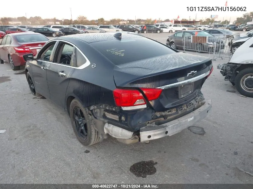 1G11Z5SA7HU156062 2017 Chevrolet Impala Ls