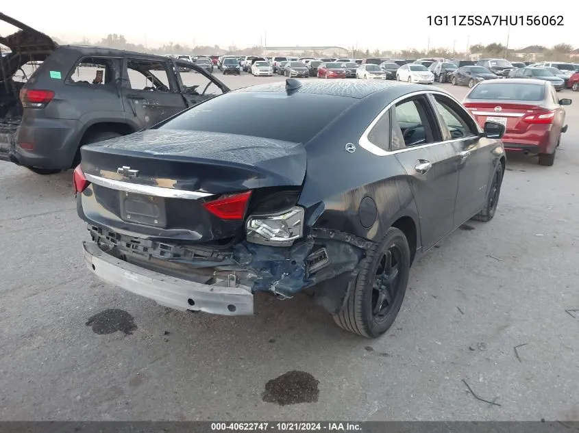 1G11Z5SA7HU156062 2017 Chevrolet Impala Ls