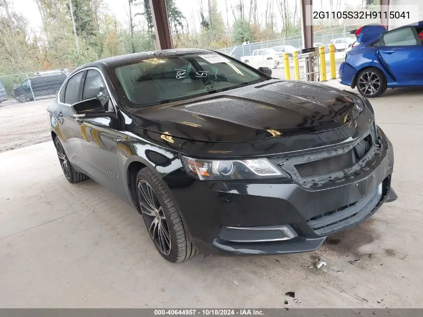 2G1105S32H9115041 2017 Chevrolet Impala 1Lt