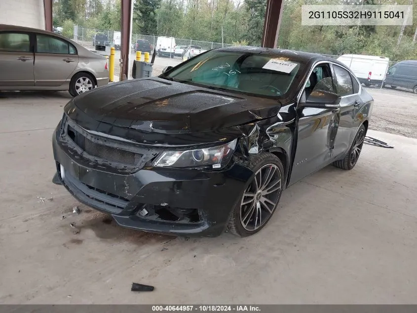 2G1105S32H9115041 2017 Chevrolet Impala 1Lt