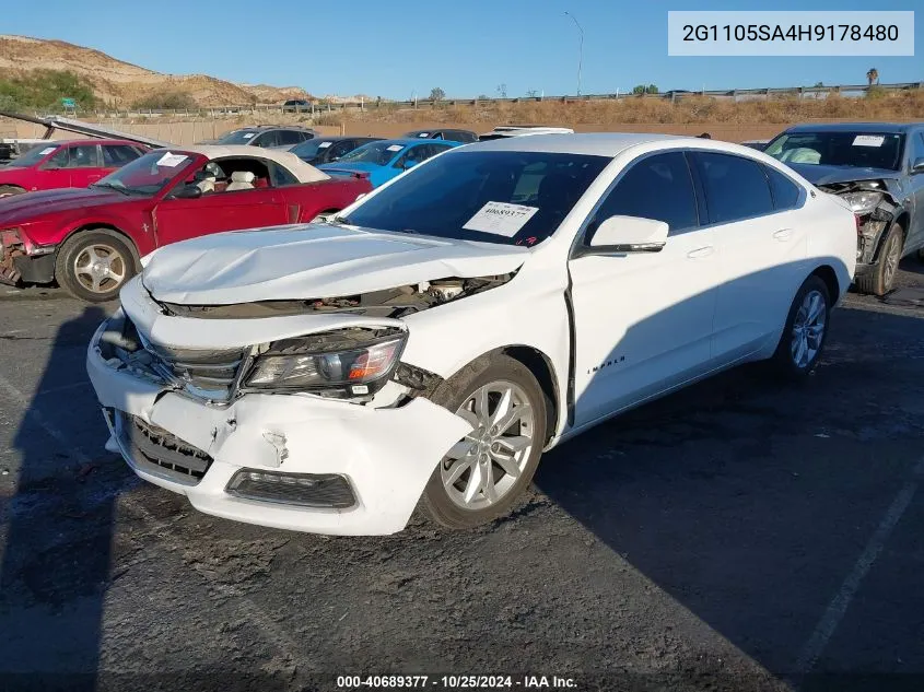 2017 Chevrolet Impala 1Lt VIN: 2G1105SA4H9178480 Lot: 40689377