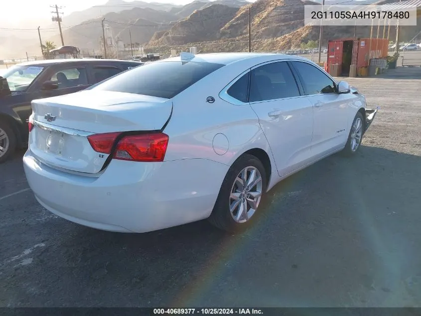 2G1105SA4H9178480 2017 Chevrolet Impala 1Lt