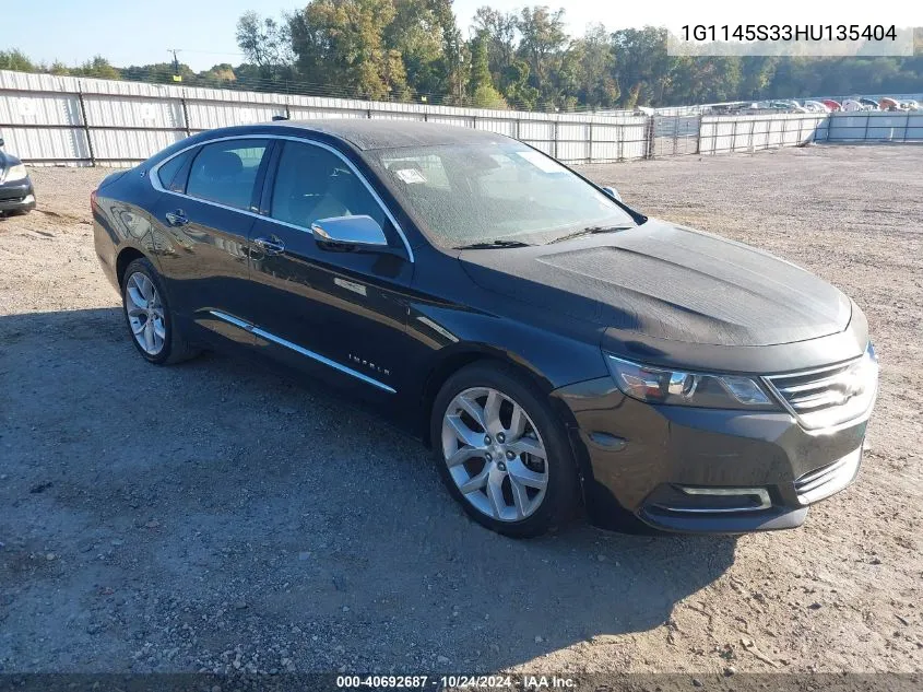 1G1145S33HU135404 2017 Chevrolet Impala Premier