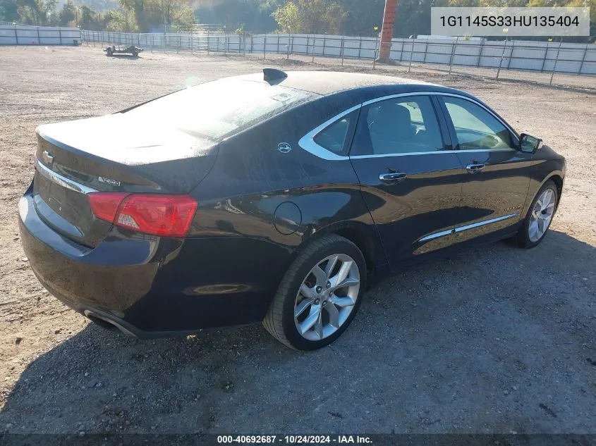 1G1145S33HU135404 2017 Chevrolet Impala Premier